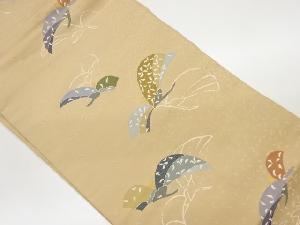 抽象花々模様織出し名古屋帯